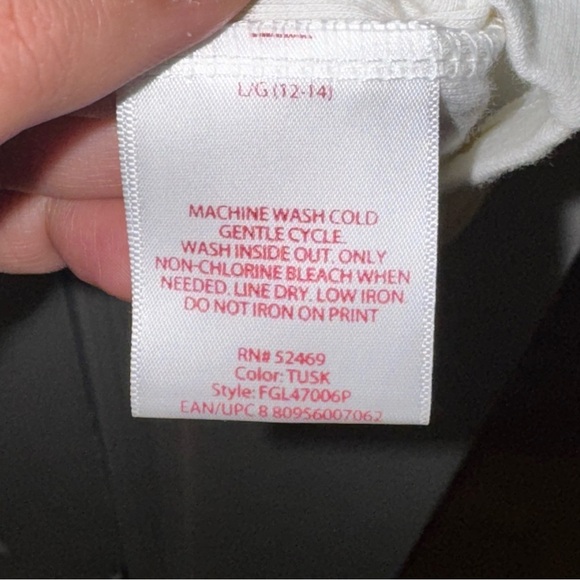 Faded Glory Women's LG 12-14 White Gold Star Print Long Sleeve T-Shirt Top NWT - Picture 14 of 14